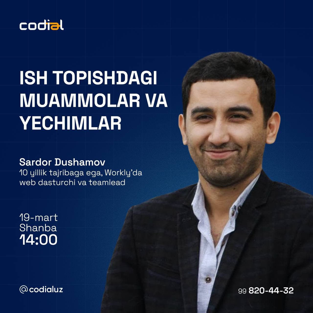 Ish topishdagi asosiy muammolar haqidagi meetup
